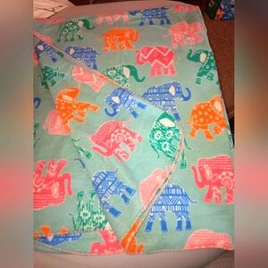 Lightweight throw blanket,  elephant design,  , 42 by 54